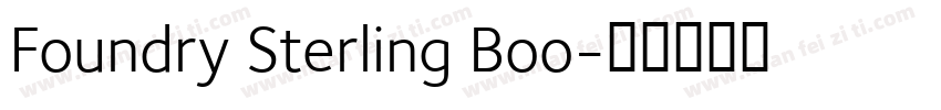 Foundry Sterling Boo字体转换